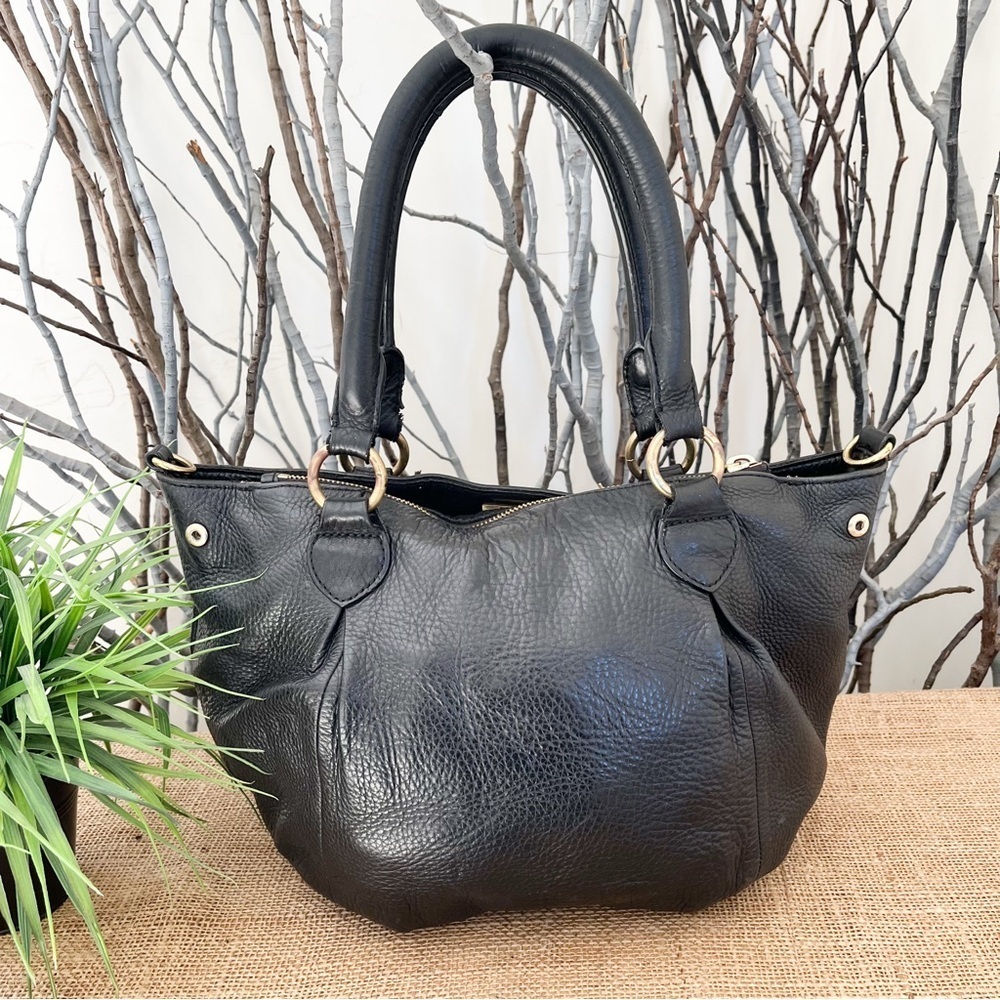 J. Crew Black Leather Satchel - Picture 5 of 15